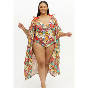 Posh Peanut Floral Bikini with Cover-Up